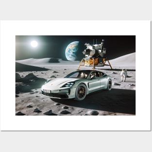 2021 Porsche Panamera on the Moon Posters and Art